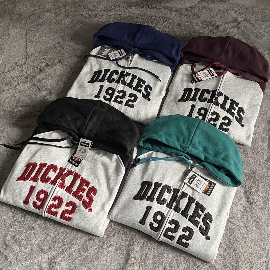 JAKET SWEATER HOODIE ZIPPER DICKIES KOMBINASI FULLTAG&amp;FULLBORDIR BEST SELLER