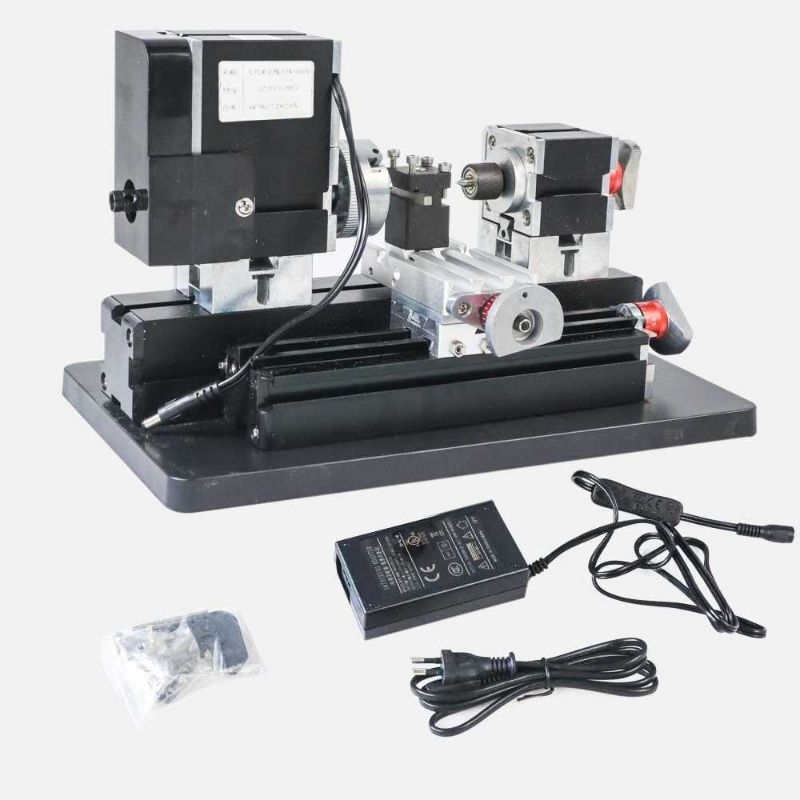 Tool The First Mesin Bubut Mini Lathe Wood Metalworking 60W - TZ20002MG