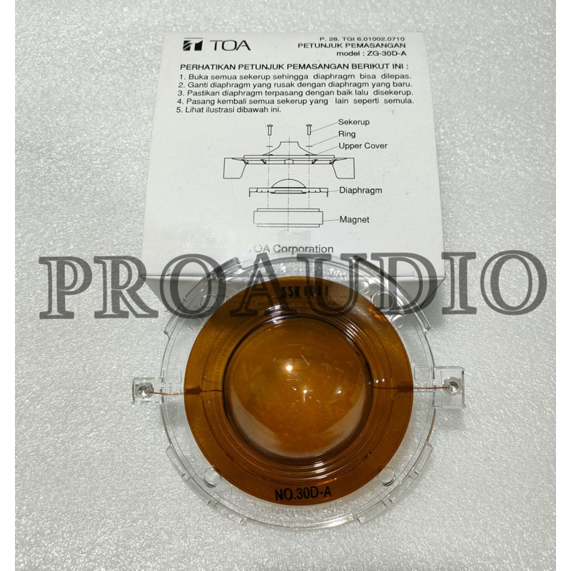 SPUL TOA SPUL HORN TOA ZG-30DA ZG30DA ZG 30 DA SPOOL ORIGINAL