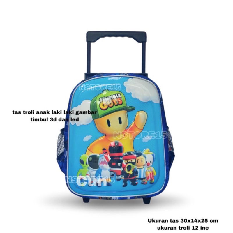 Tas troly anak, Ransel troli anak laki laki tk karakter terbaru tas anak laki laki