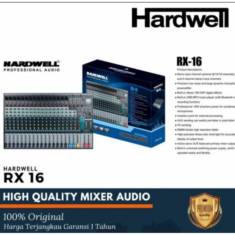 Audio Mixer HARDWELL RX16 / RX 16 ORI