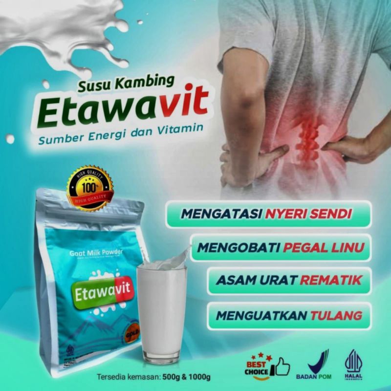 

Susu kambing etawa bubuk Etawavit 500gr rasa original