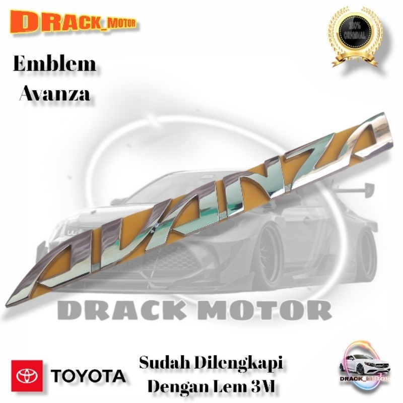 EMBLEM TULISAN AVANZA ORIGINAL/LOGO EMBLEM TULISAN AVANZA ORIGINAL SATUAN