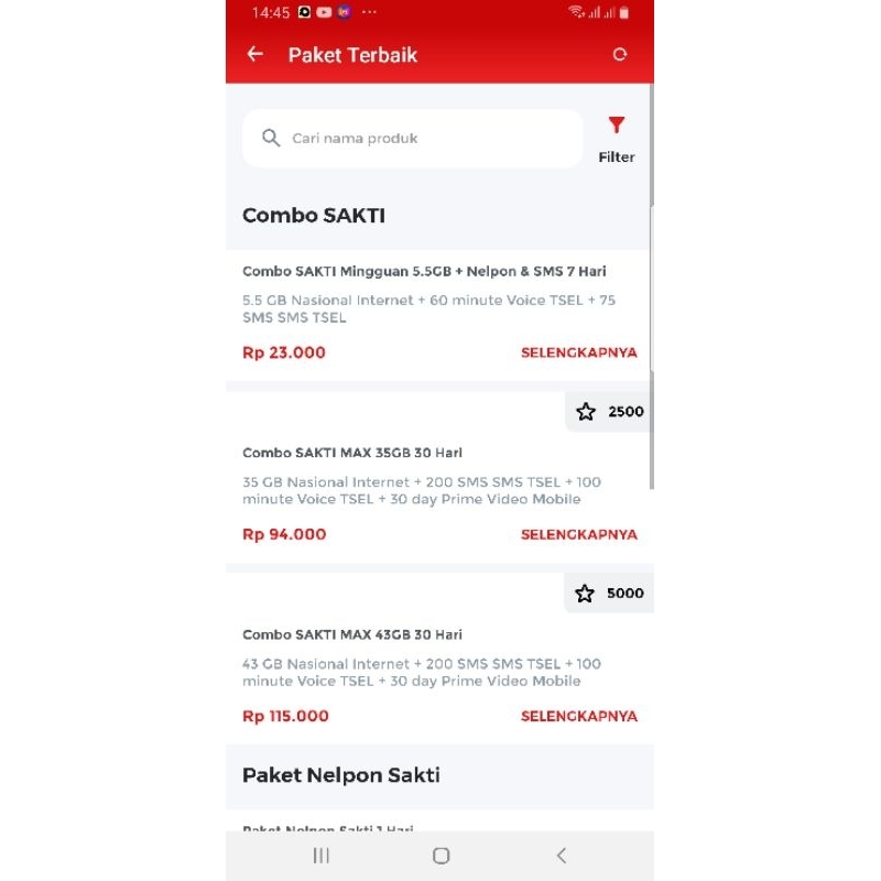 kartu perdana combo sakti plus paket nelpon unlimited bahan simpati