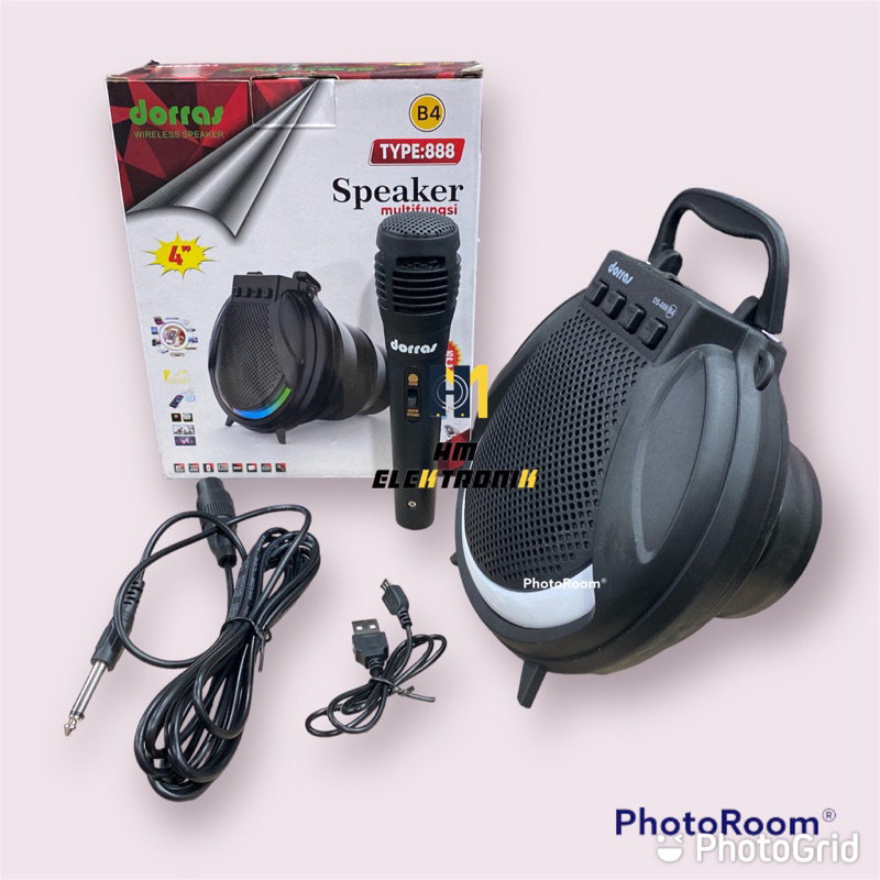 Speaker Portable Bluetooth Dorras 888 B4