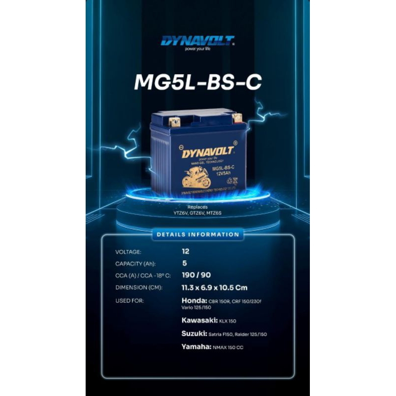 AKI DYNAVOLT MG5L-BS-C FULL KERING AKI MOTOR YTZ6V AKI GTZ6V AKI MTZ6S AKI MOTOR ORIGINAL MURAH KUAL