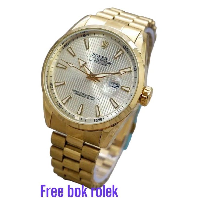 Jam Tangan Pria Rantai Rolekk6689 | Jam Tangan Cowok Anti Air Terbaru Full set