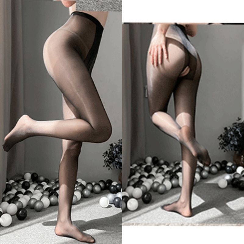 Stocking Stoking Shiny Celana Pantyhose Wanita Kilap Elastis Nyaman