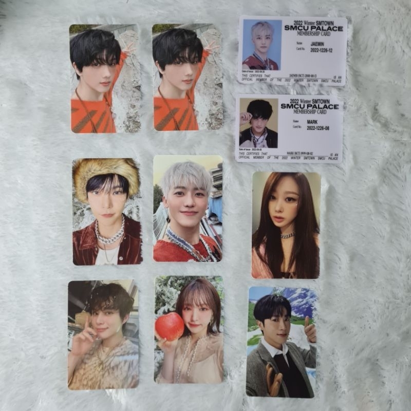 PC ALBUM SMCU Palace, Guest NCT 127 & NCT Dream, Portrait, ID Membership Card Jaemin, Jisung, Doyoun