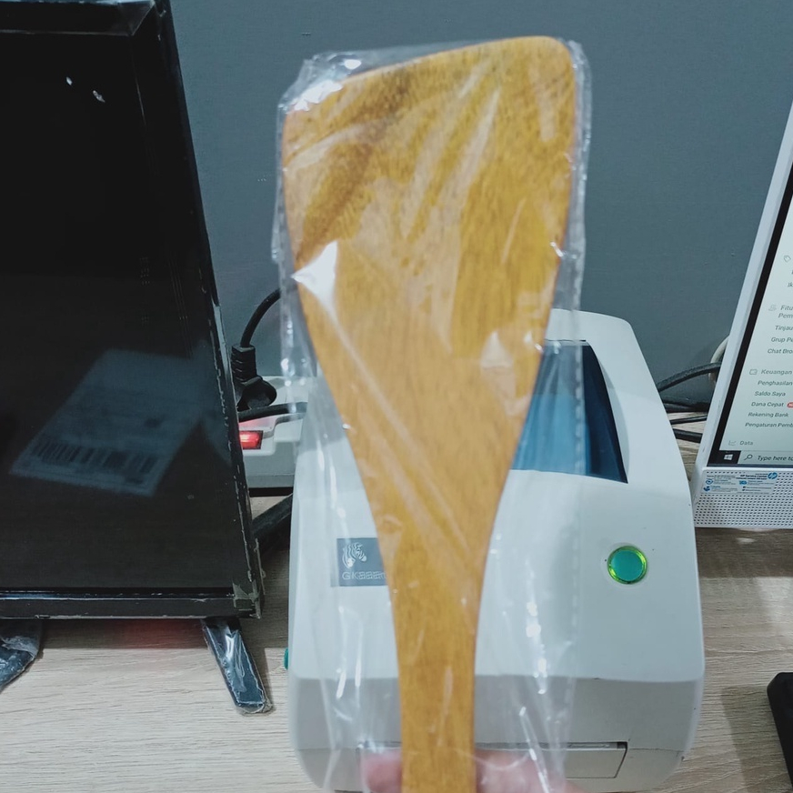 Sodet Kayu Spatula / Sutil KAYU MIRING Alami