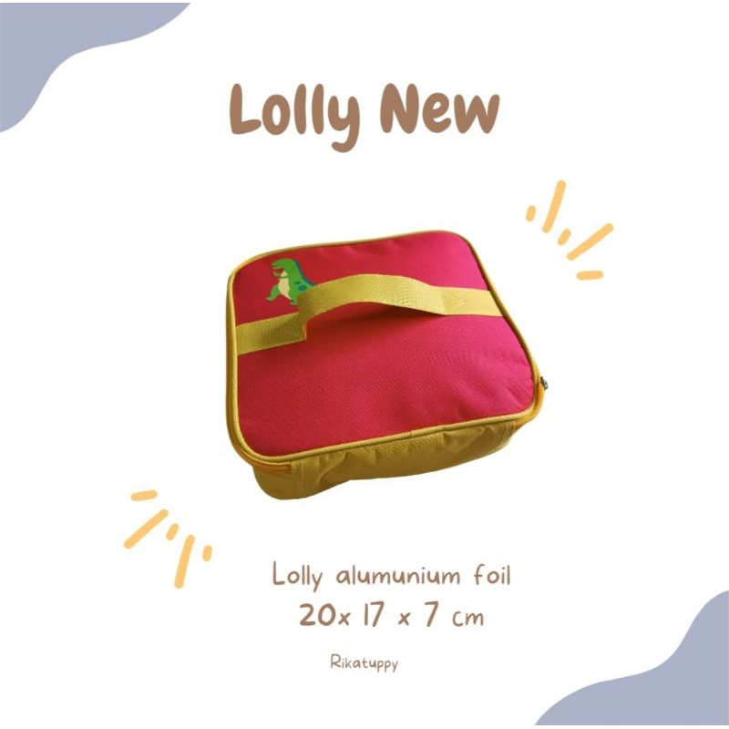 Tas alfol/Tas bekal makan alumunium foil anak/lucnh bags/Lolly foil/tas bekal/tas morlife/tas custum nama