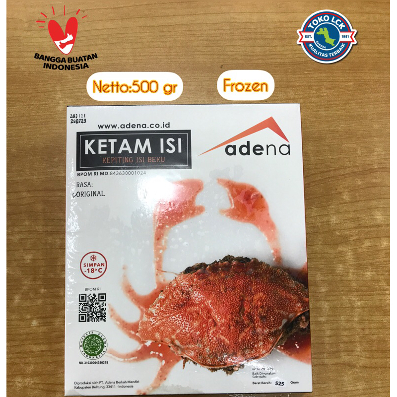 

ketam isi. kepiting isi . frozen netto 500 gr