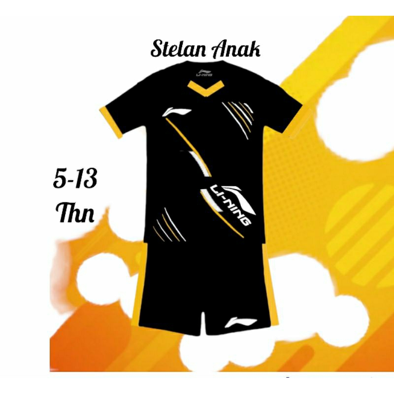 SABLON NAMA Baju Bola Futsal Jersey Volly Setelan Pakaian Olahraga Anak Laki Laki Dan Perempuan Usia 5-13 Tahun Terbaru