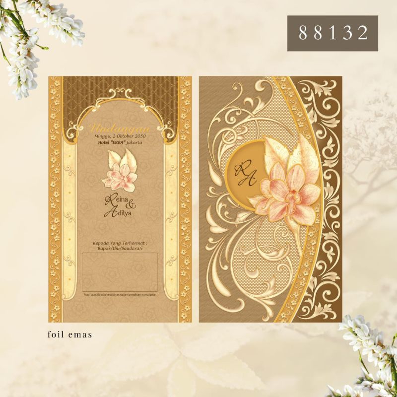 Blangko Undangan - Undangan Pernikahan - Undangan Murah - Blangko Undangan Kosong - ERBA 88132