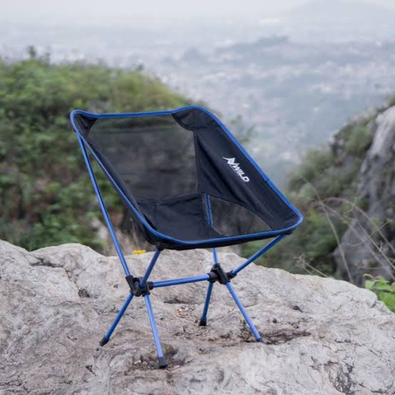 Kursi lipat Wild Outdoor, 1 pcs Biru, New