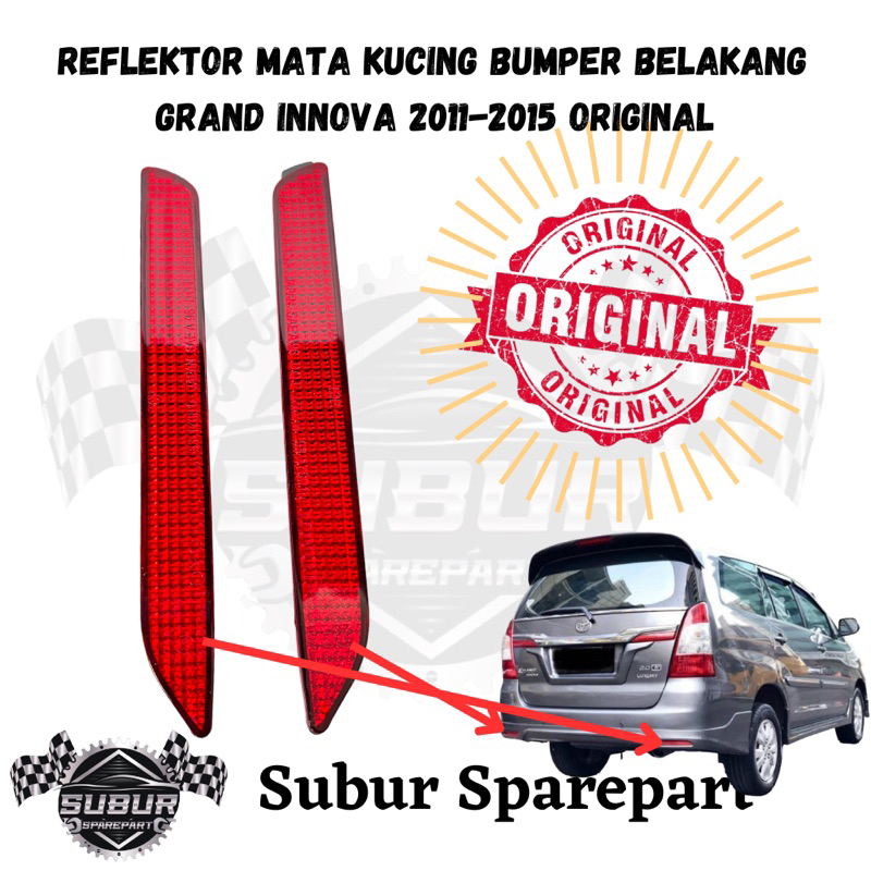 Reflektor Mata Kucing Bemper Belakang Innova 2005-2015 ORIGINAL
