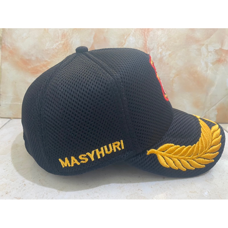 Topi Senkom Mitra polri dgn bordir Timbul