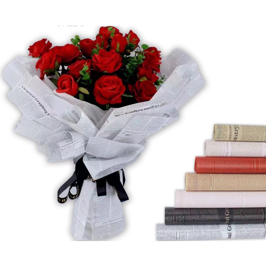 Flower Wrapping Paper Dua Warna Kertas Buket Bunga Florist Cellophane Double color Ecer KB6204