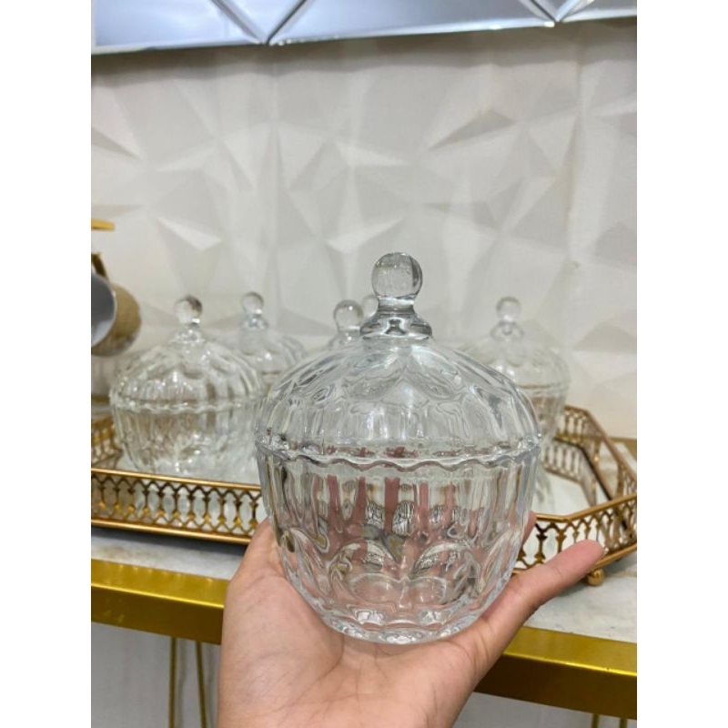 wajib tambah bubble wrap Toples manisan / toples kristal / toples permen / toples mini