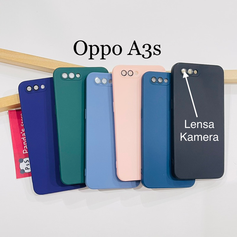 Case Oppo A3s Lenspro Makaron Full Color Softcase Pro Lensa