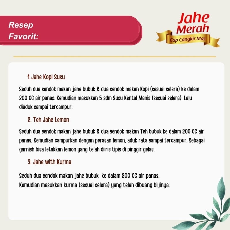 Jahe merah 330gr