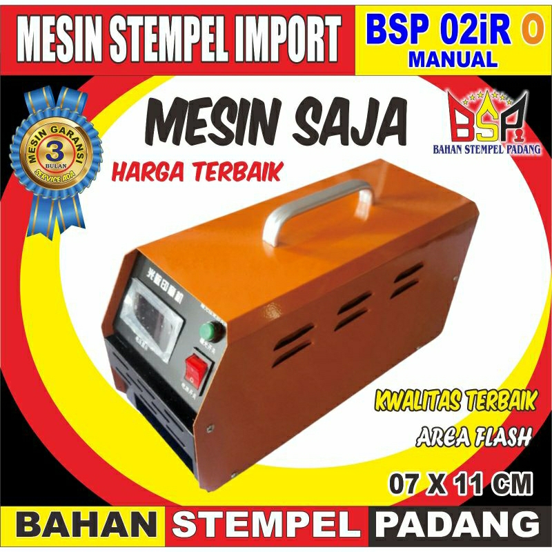 

MESIN STEMPEL FLASH IMPOR BSP 02iR ORANGE