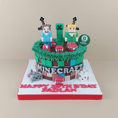 

MINECRAFT UK 15CM / KUE ULANG TAHUN