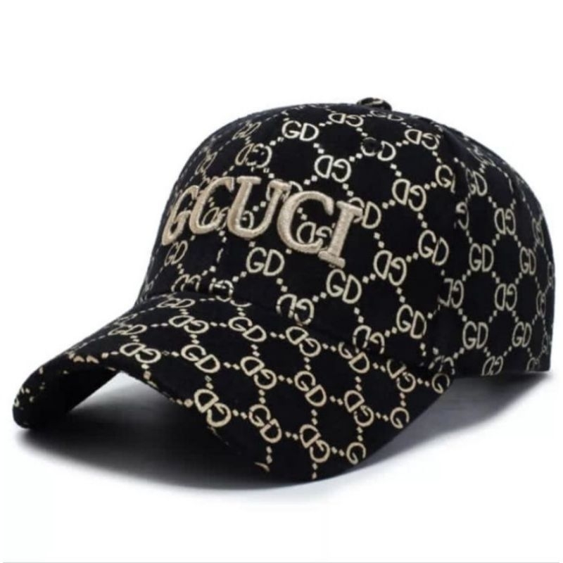 Topi Polocap Baseball Motif GCUCCI Bordir Pria Wanita Musim Panas