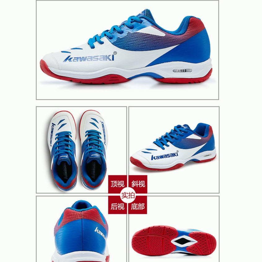 Sepatu badminton pria kawasaki 2023 Phantom series breathable anti slip 100% original