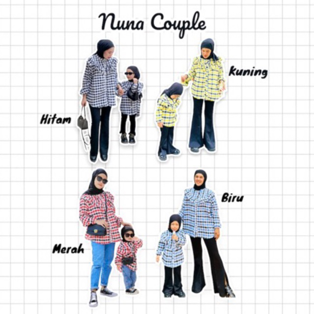 KEMEJA COUPLE IBU & ANAK / NUNA COUPLE
