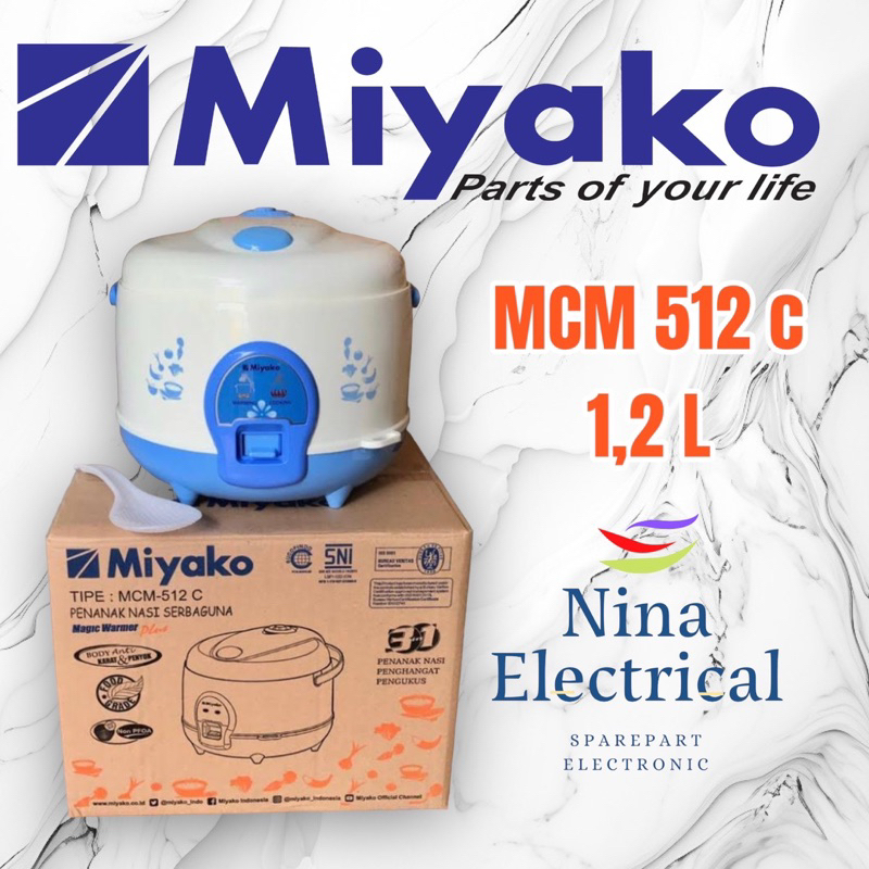 MAGIC COM MIYAKO MCM 612 / MCM 512 C 1,2 liter/ MAGIC COM KECIL/ MAGIC COM ANAK KOST