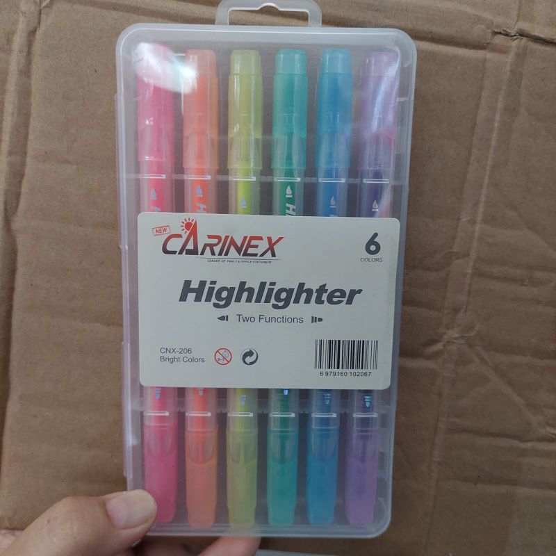 

HIGLIGHTER CARINEX CNX-206 SET 6 WARNA NEON