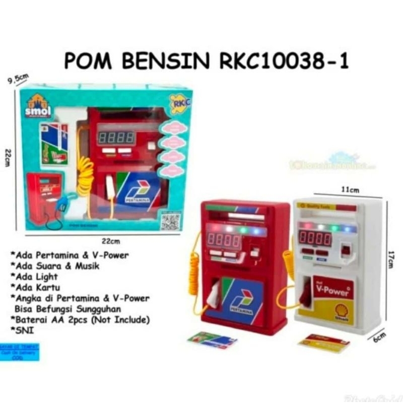 MAINAN ANAK POM BENSIN PERTAMINA SPBU ANAK 2 MACAM TERBARU