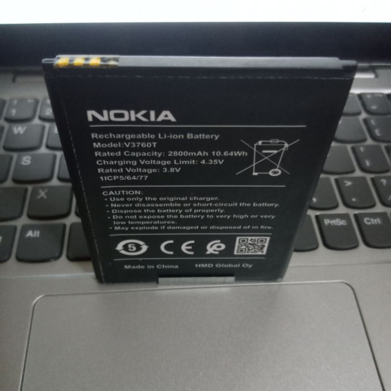 Batrai Nokia C2 Android Model V3760T Batre Nokia C 2  Baterai Battery