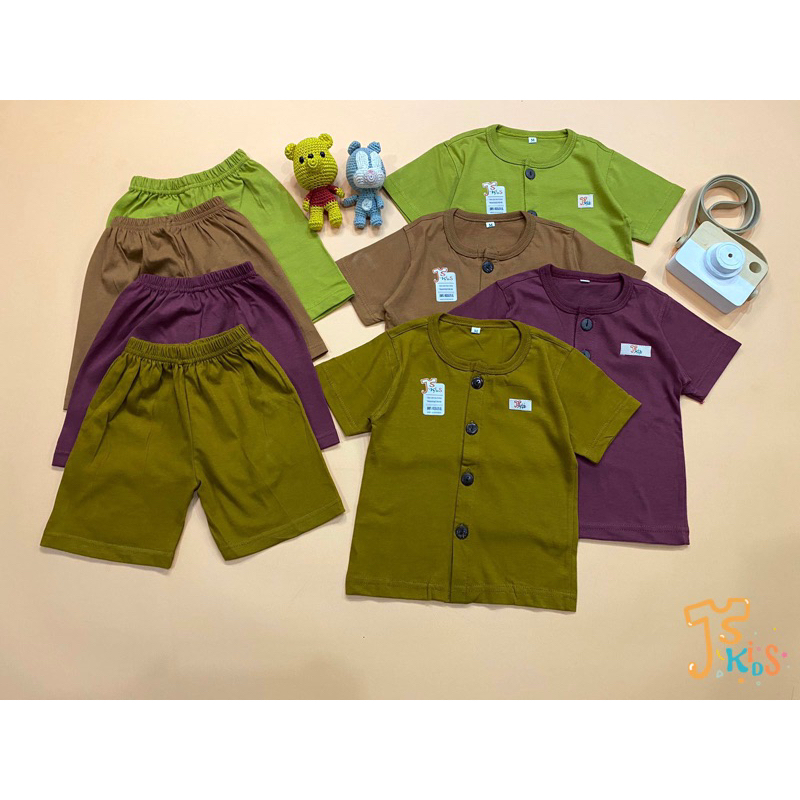 JISA Kids - NEW ARRIVAL FULL KANCING BAJU ANAK/SETELAN ANAK UNISEX KIANO SET BAJU PENDEK CELANA PENDEK