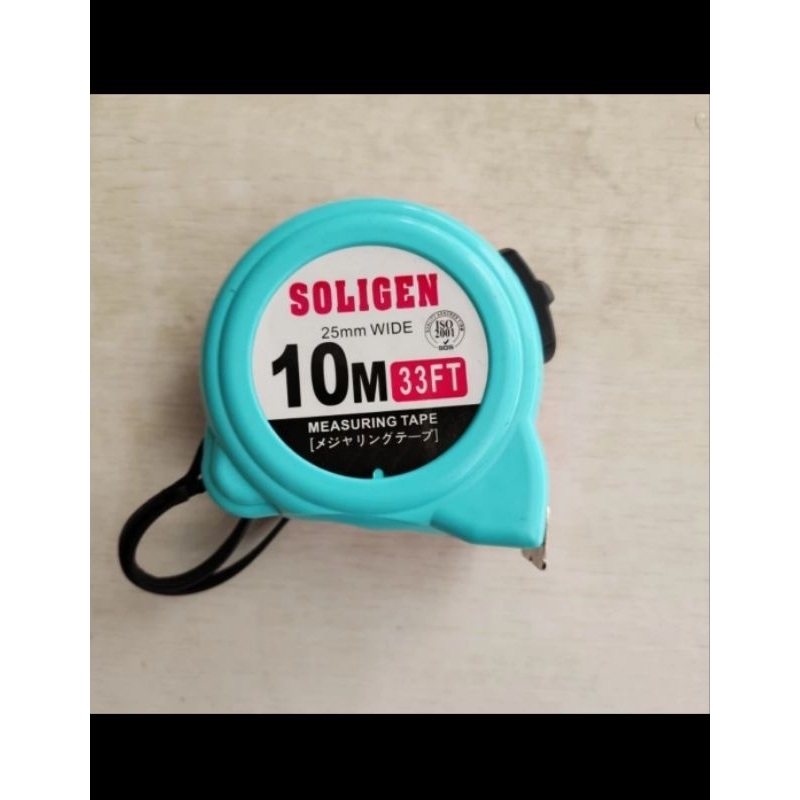 Meteran SOLIGEN 10 METER / meteran tukang 10M / meteran bagus SLG