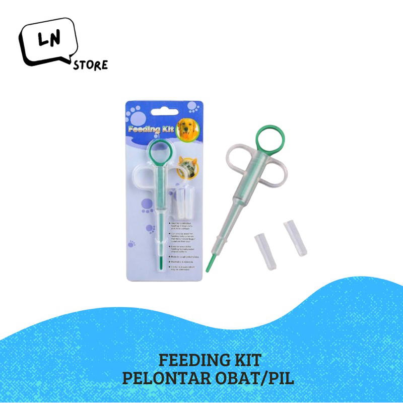 Feeding Kit Alat Untuk Memasukan Pil dan Obat/Alat Pelontar Obat/Spuit Obat