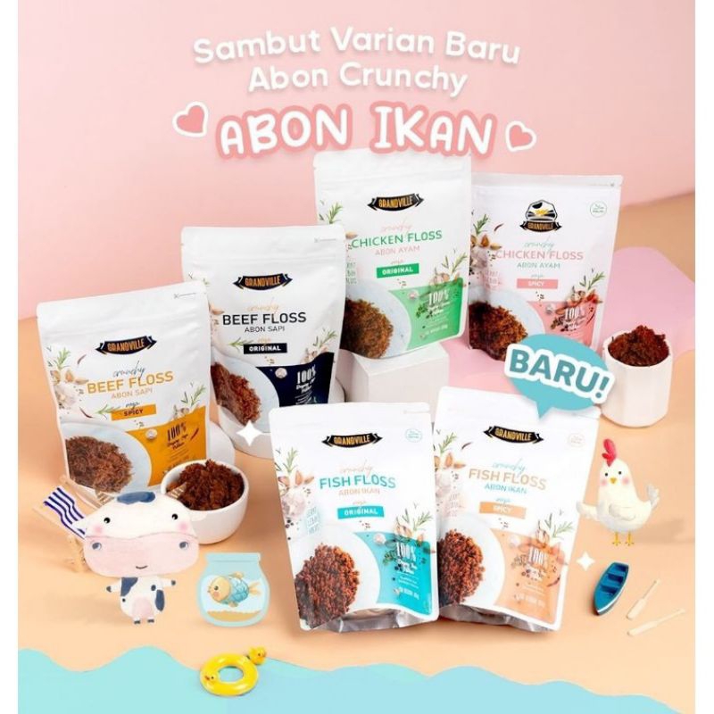 

Grandville Abon Ayam, Sapi, Ikan 100G - Abon Mpasi