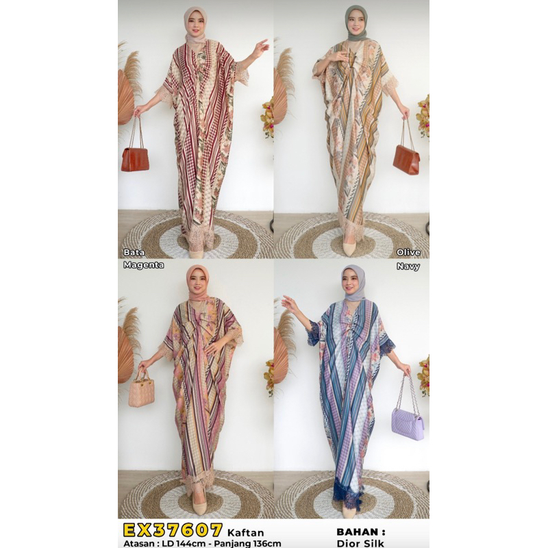 Kaftan Shakira | Extu | Bahan Dior Silk