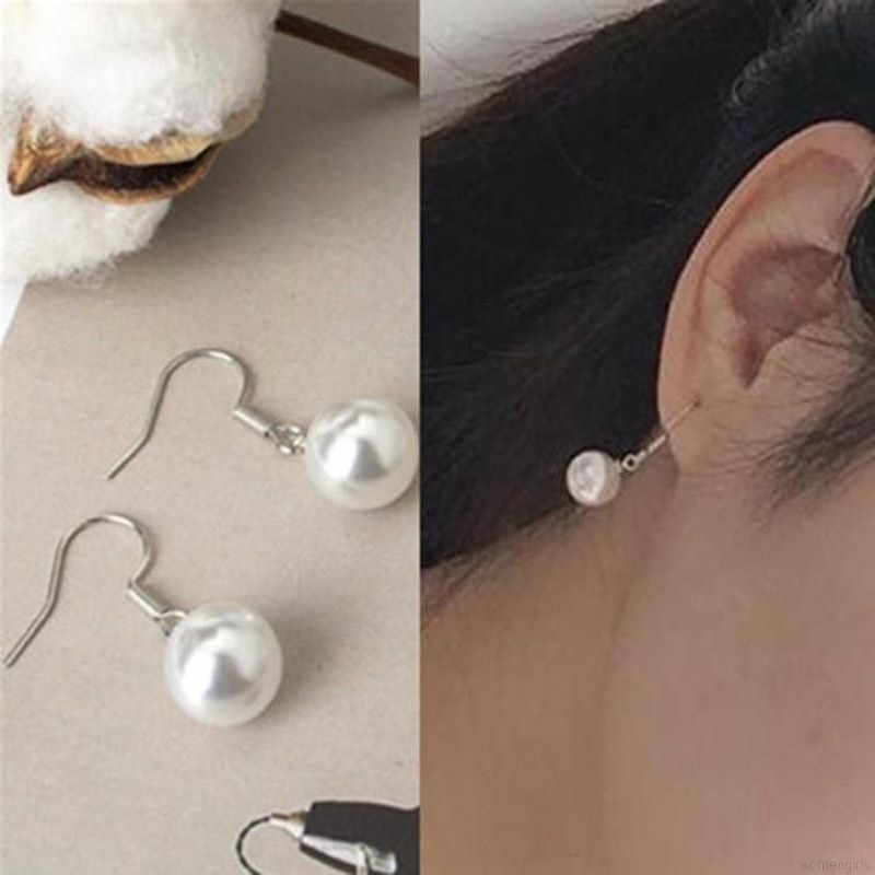 Anting gantung tusuk mutiara / earing pearls korea