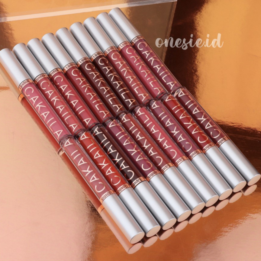 CAKAILA Lipstik 18 Matte Lipstick Liquid Waterproof Long Lasting Membuat Bibir Menjadi Berwarna Dan Terlihat Menarik XX019