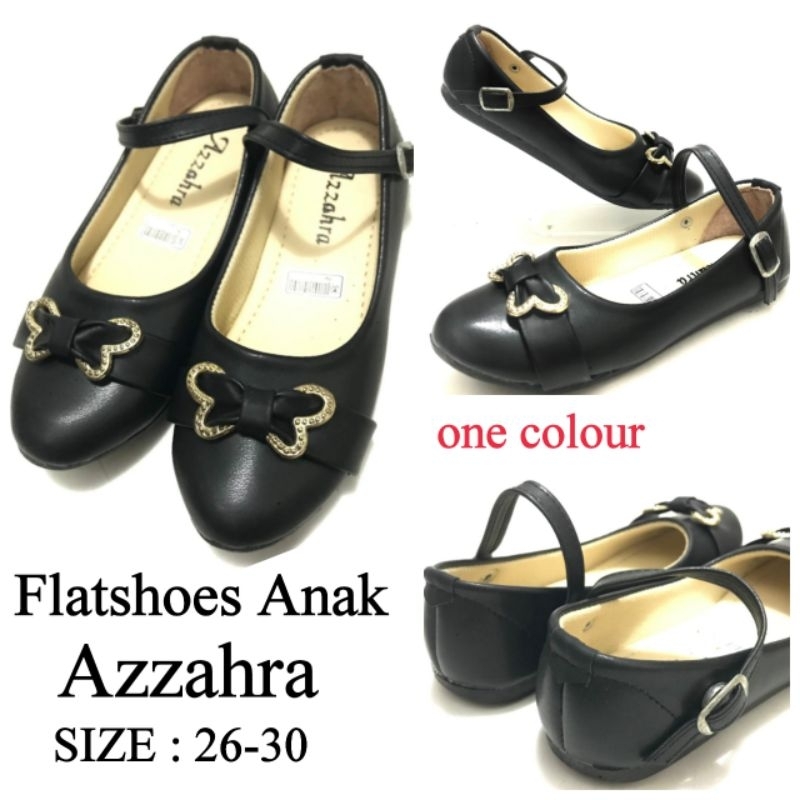 Flat Shoes Anak // Sepatu Ballet Anak Perempuan Azzahra 26-30 Sole Karet