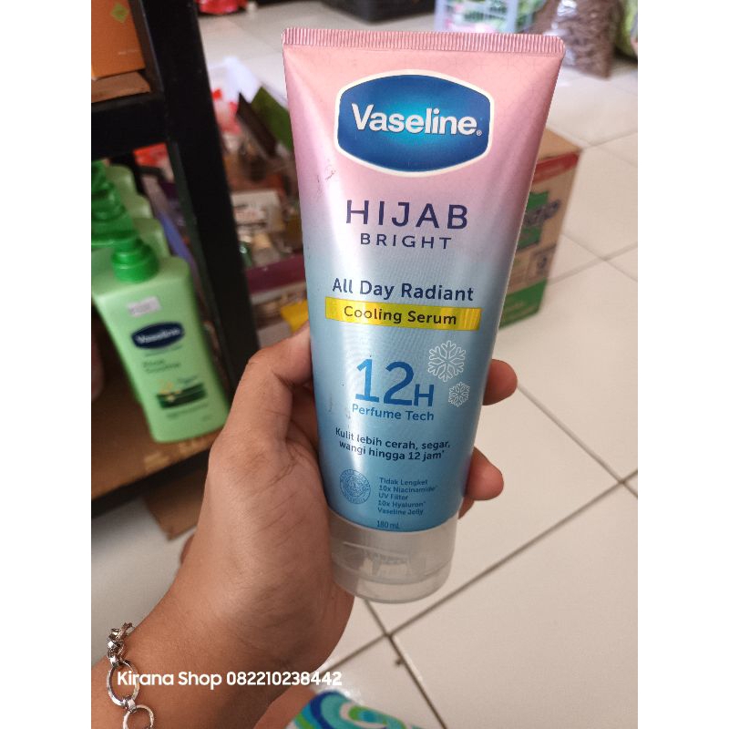 vaseline cooling serum 180ml kemasan bagus