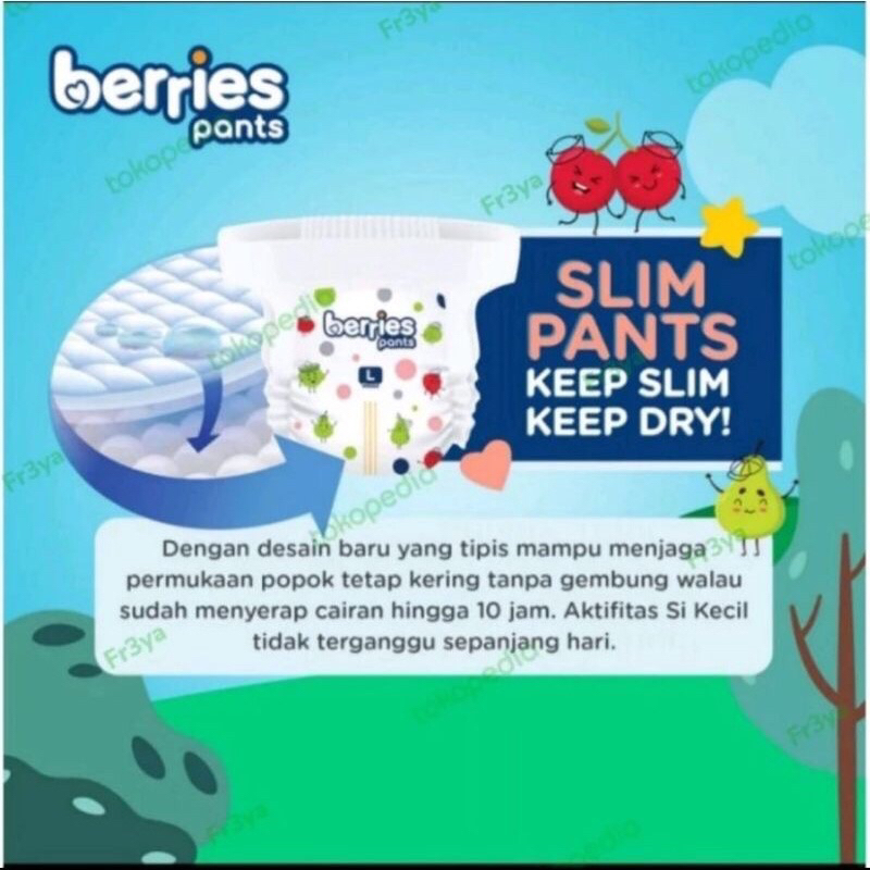 Berries pants M34/L30/XL26