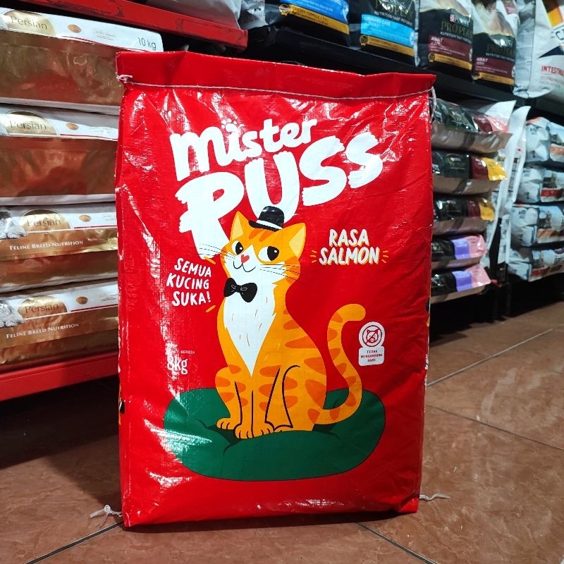 Mister Puss Salmon 8kg - Makanan Kucing