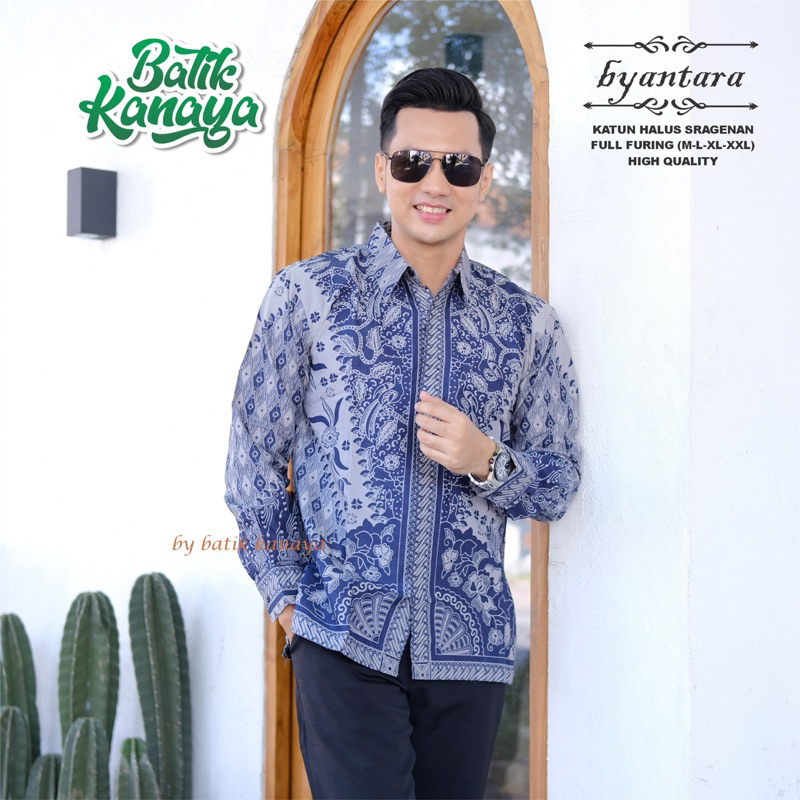 BYANTARA Baju Batik Pria Full Furing Bahan Katun PREMIUM