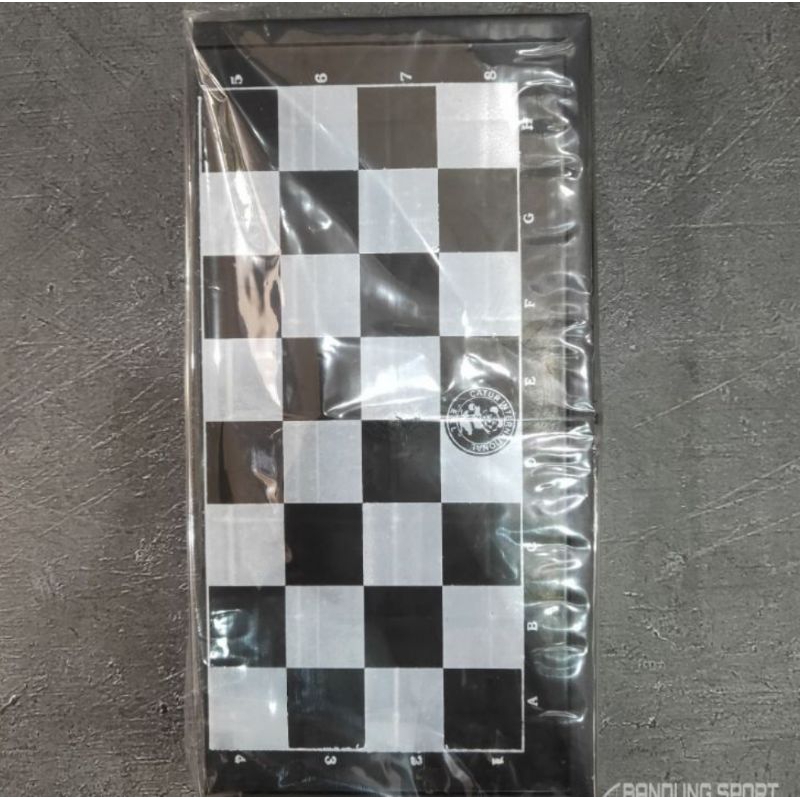 CATUR PLASTIK PAPAN / PERMAINAN CATUR / PAPAN CATUR