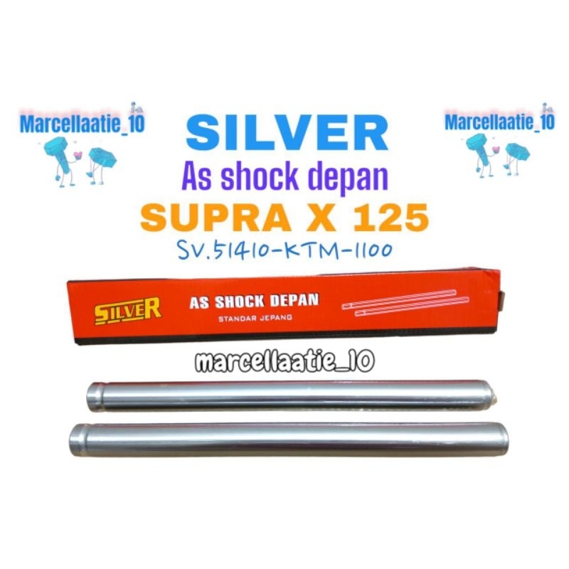 SILVER AS SHOCK DEPAN SUPRA X 125 ASHOCK DEPAN MOTOR SUPRA X125 ASSHOCK DEPAN MOTOR SUPRA X 125 AS S