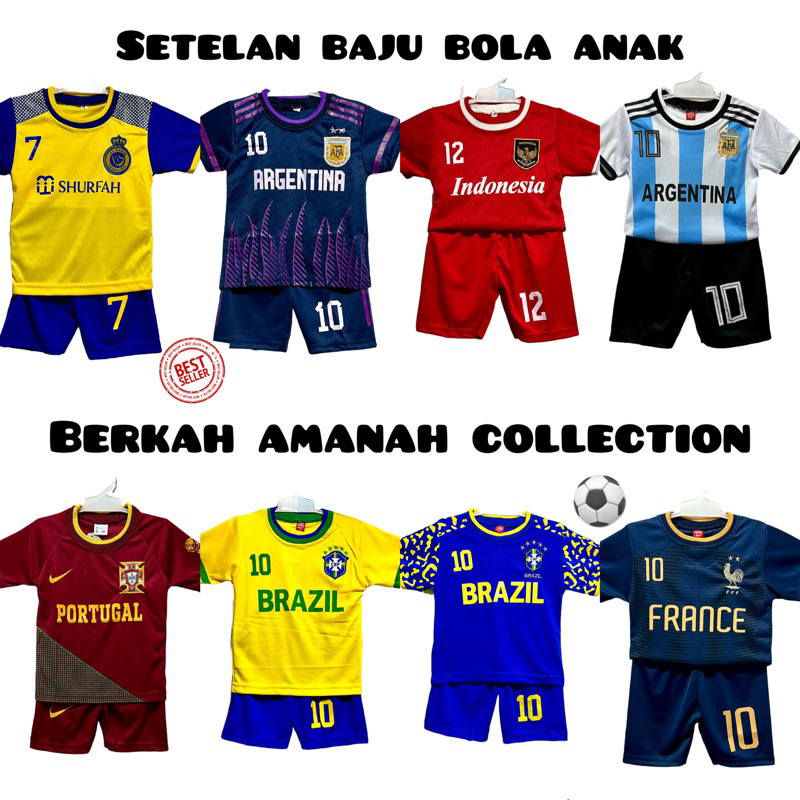 Baju bola anak Argentina/ setelan bola anak timnas Kroasia/ jersey bola anak Argentina