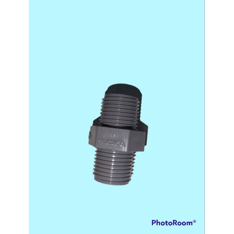 Double nepel drat luar pvc